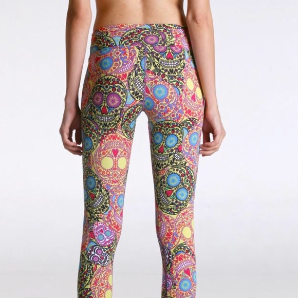 DonaJo Esqueleto Sugar Skull Leggings Size 1 (S/M) - Picture 3 of 12